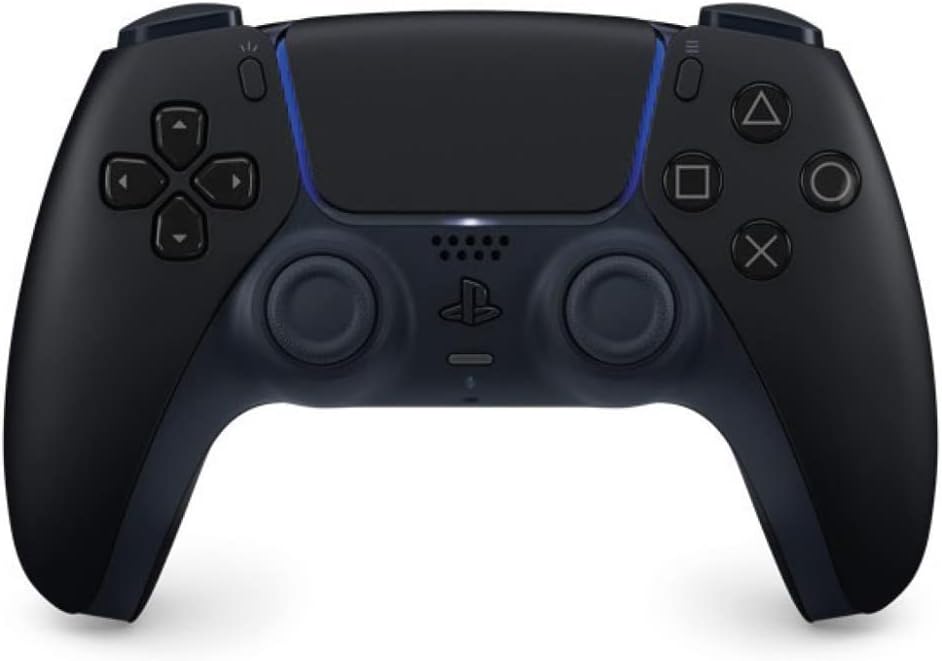 Sony, Manette PlayStation 5 Officielle DualSense, Sans Fil, avec Retour Haptique & Gâchettes Adaptatives, Micro Intégré, Batterie Rechargeable, Compatible PS5/PC, Couleur : Midnight Black