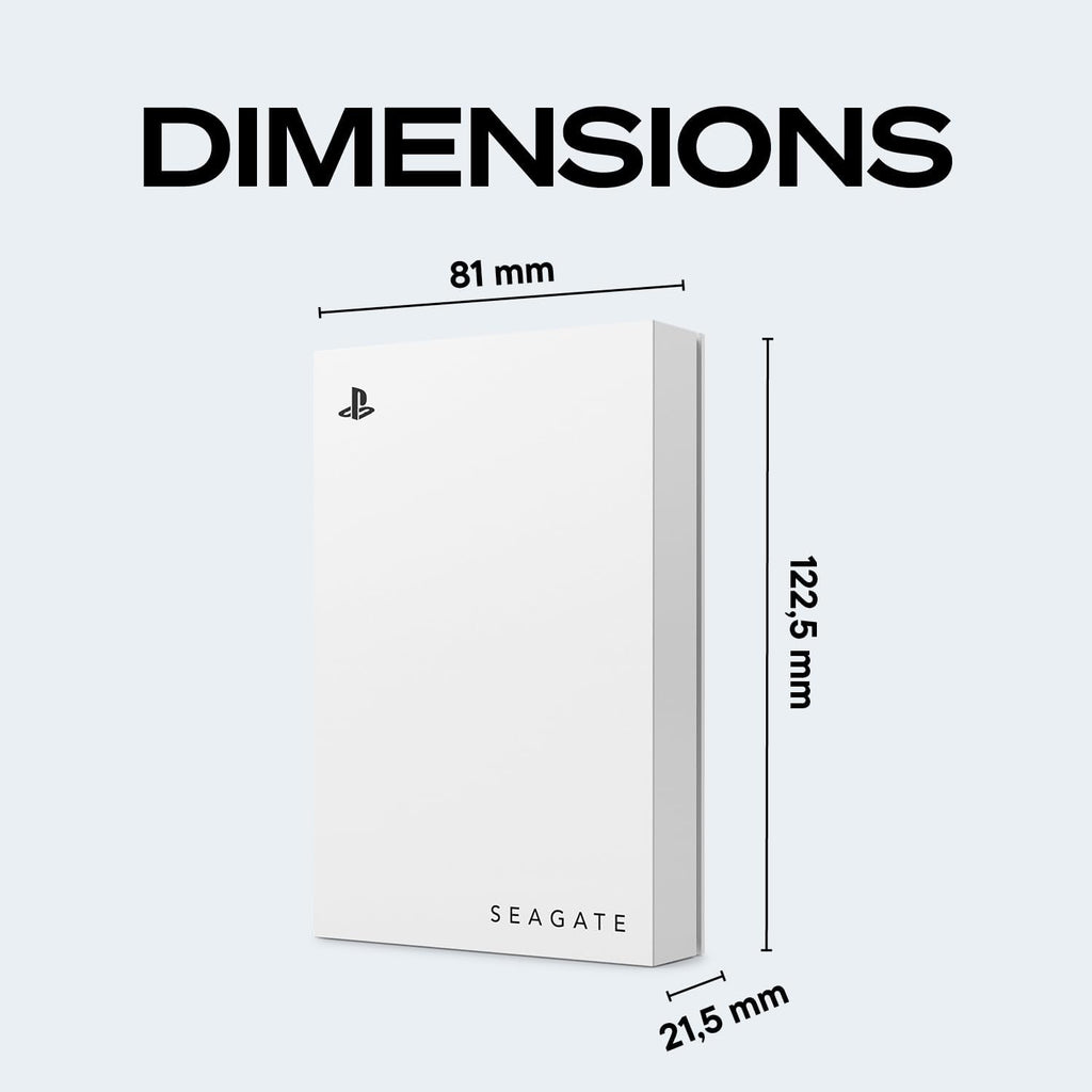 Seagate Game Drive pour PS4/PS5 5To, Disque Dur Externe, 2.5 Pouces, USB 3.0, sous Licence Officielle, éclairage LED Bleu, INCL. 2 semaines Playstation+ (STLV5000202)