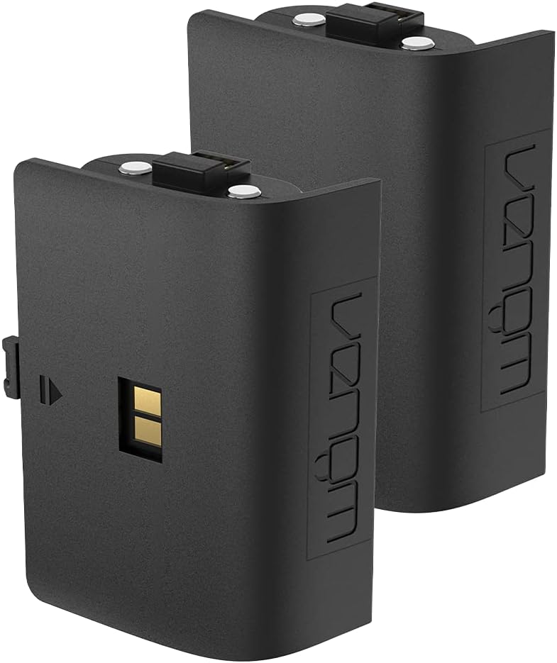 Venom Replacement Batteries for Xbox Charging Station, Black (Xbox Series X & S/Xbox One)