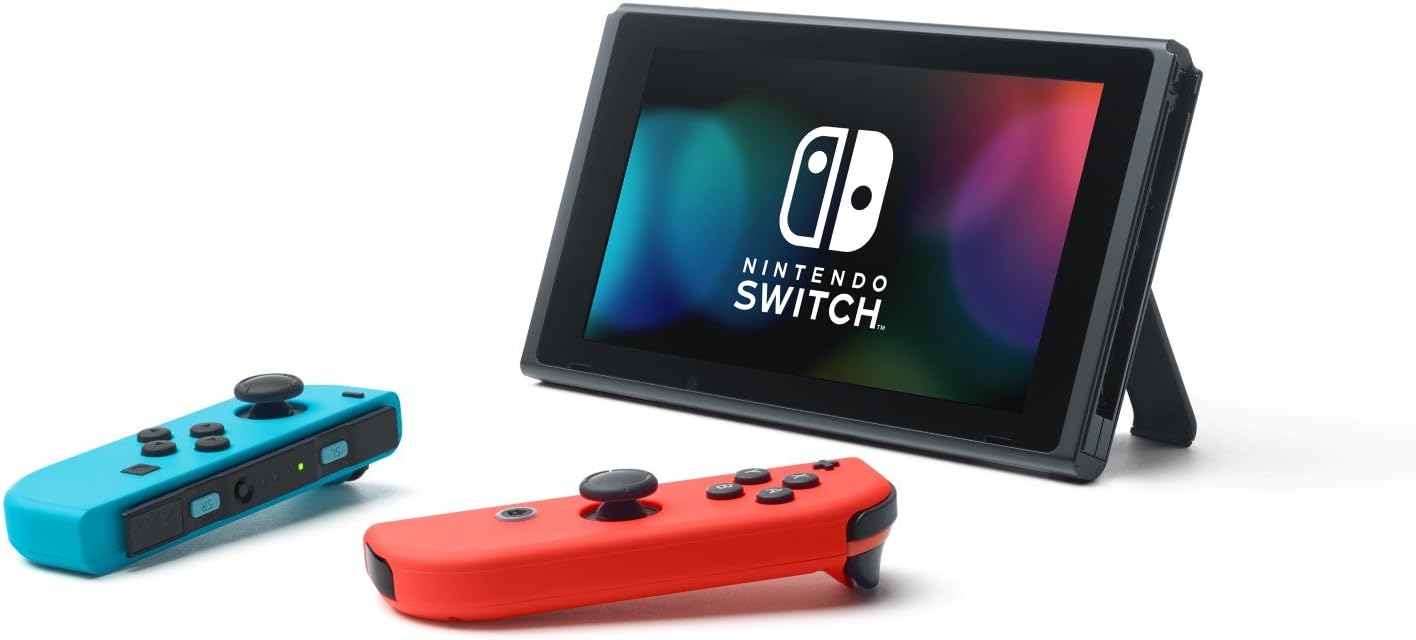 Nintendo Switch Console Rouge Néon/Bleu Néon 32Go [Nouveau modèle] + Mario Kart 8 Deluxe