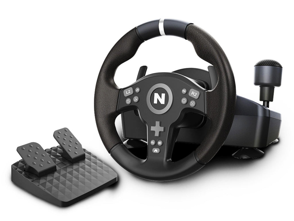 NITHO Drive Pro V200 Volant de Course avec Pédales et Levier Intégré, 270° Volant de Jeu Compatible avec PC, PS4, Switch 2, Switch, Xbox Series X|S et Xbox One, Simulateur de Conduite avec Vibration