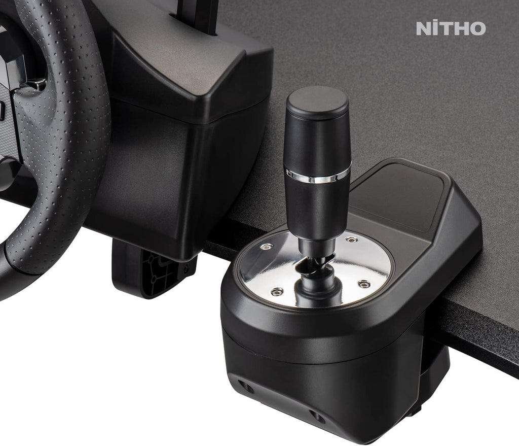 NITHO Drive Pro ONE Volant de Course avec Pédales et Levier Séparé, Volant de Jeu 270° Compatible avec PC, PS4, Switch, Xbox One, Xbox Series X|S, Zero Dead Zone Simulateur de Conduite avec Vibration