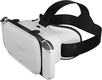 Orzly Casque VR pour Nintendo Switch et Switch OLED Console, Casque de réalité virtuelle 3D VR Jeux, Lunettes VR Accessoires - édition Coffret Cadeau