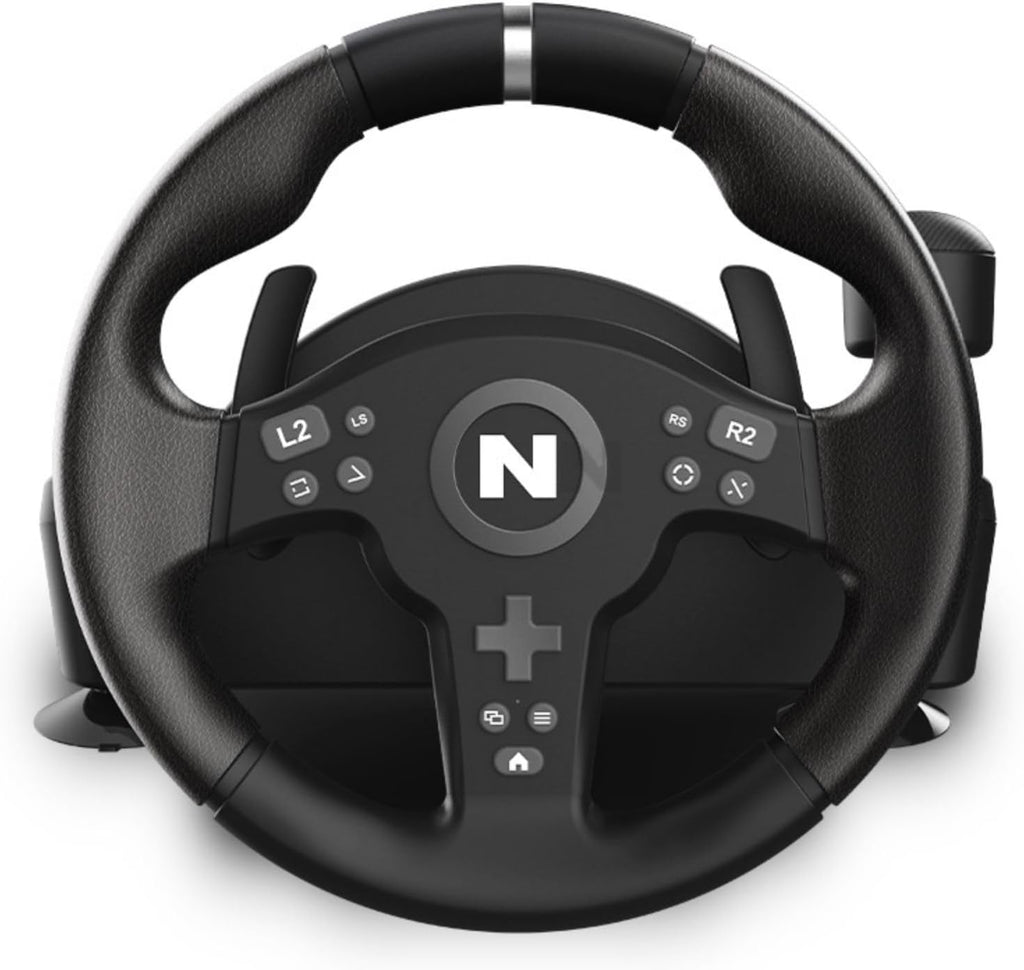 NITHO Drive Pro V200 Volant de Course avec Pédales et Levier Intégré, 270° Volant de Jeu Compatible avec PC, PS4, Switch 2, Switch, Xbox Series X|S et Xbox One, Simulateur de Conduite avec Vibration