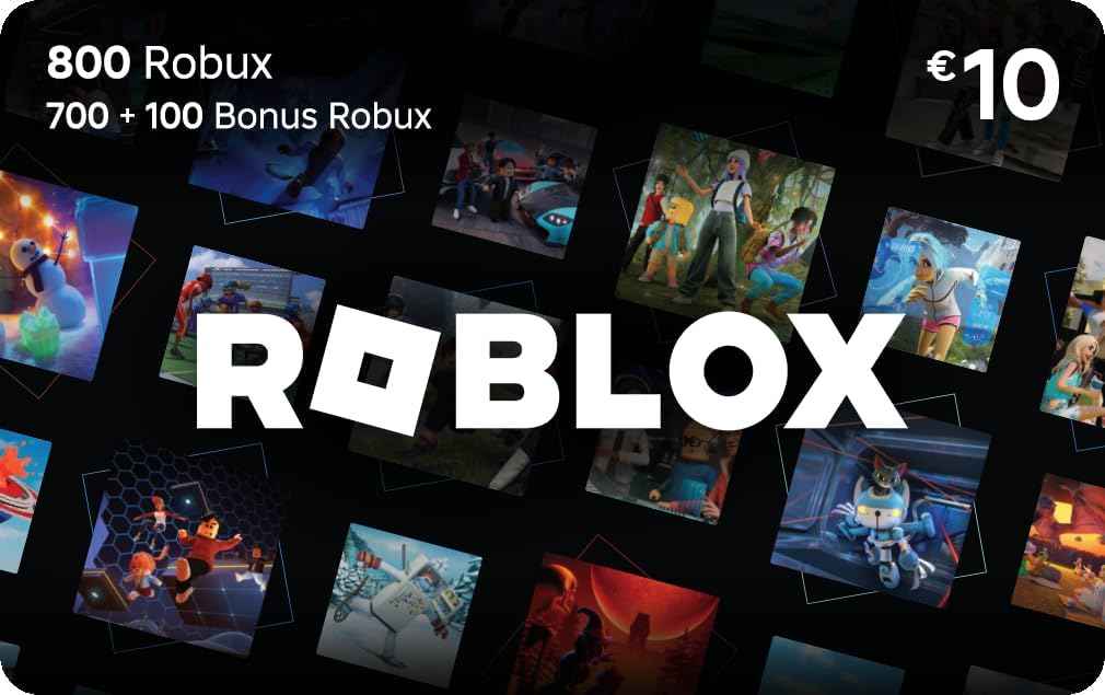 Carte Cadeau Roblox - 10,000 Robux (article virtuel exclusif inclus] (Code digital pour ordinateur, téléphone, tablette, Xbox One, Xbox Series X|S, Oculus Rift et HTC Vive)