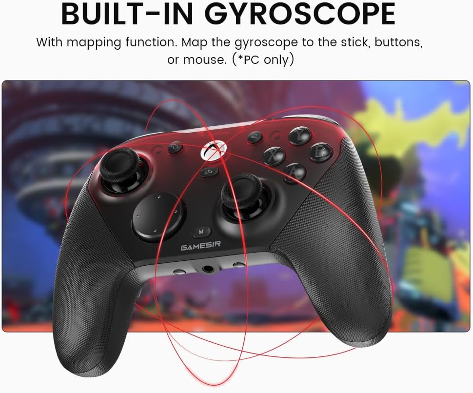 GameSir G7 Pro Manette 1000Hz avec Station de Recharge pour Xbox Series X|S, Xbox One, Windows 10/11 & Android – Joysticks TMR, Gâchettes Réglables & 4 Boutons Programmables – Shadow Ember