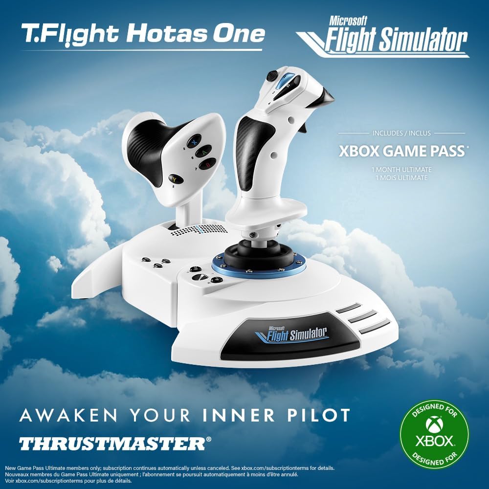Thrustmaster T.Flight Hotas One Microsoft Flight Simulator Edition - The original HOTAS to get started, now with the official license from Microsoft Flight Simulator on Xbox Series X|S and PC