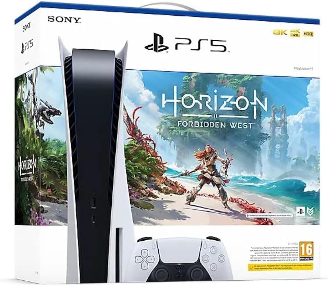 Console Sony PlayStation 5 Édition Standard Blanche + Horizon Forbidden EU