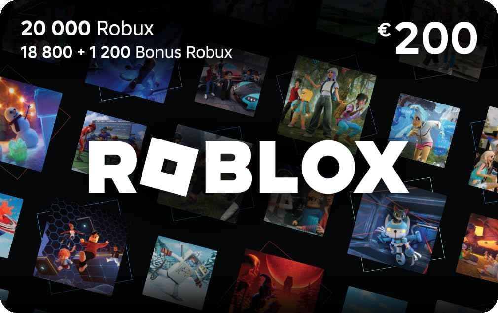 Carte Cadeau Roblox - 10,000 Robux (article virtuel exclusif inclus] (Code digital pour ordinateur, téléphone, tablette, Xbox One, Xbox Series X|S, Oculus Rift et HTC Vive)