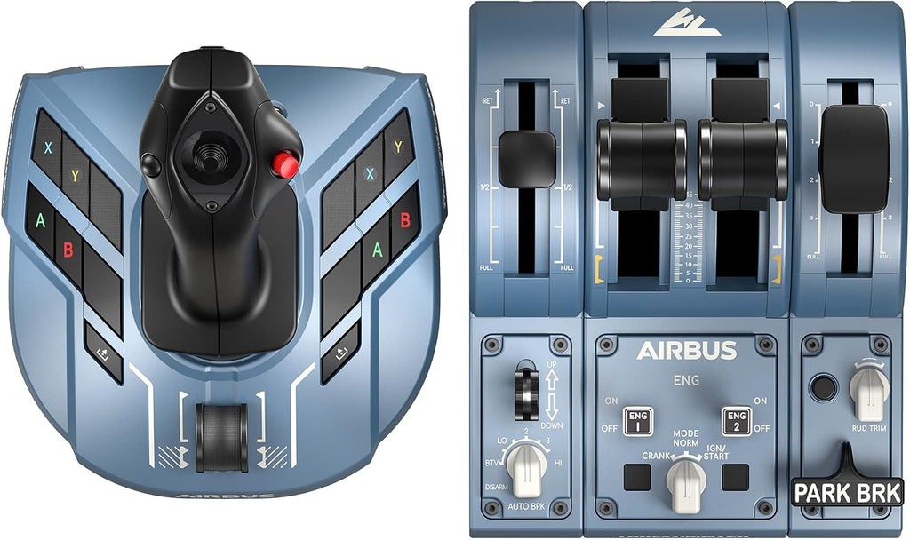 Thrustmaster TCA Captain Pack X Airbus Edition - Manette de vol et manette des gaz haute précision pour Xbox Series X|S, Xbox One et PC