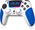 SFGSUP Manette Sans Fil pour PS5/PC/Steam Deck,avec Joystick&Gâchette Effect Hall/8 Couleur d'éclairage RGB/Gyroscope 6 Axes/Turbo/Double Vibration/Programmable/Poignée Antidérapante/Batterie 1500 mAh