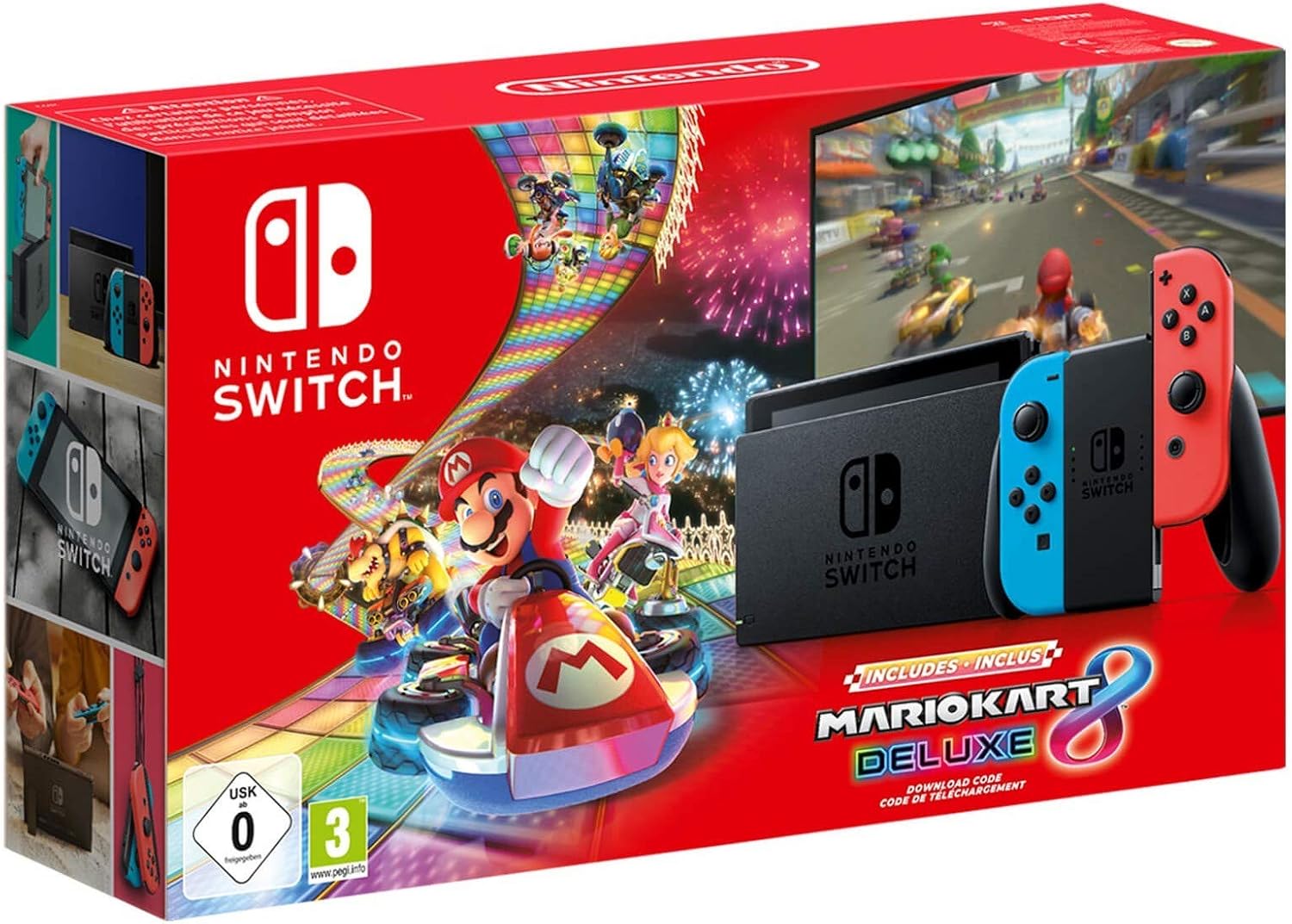 Nintendo Switch Neon Rood/Neon Blauw inclusief spel