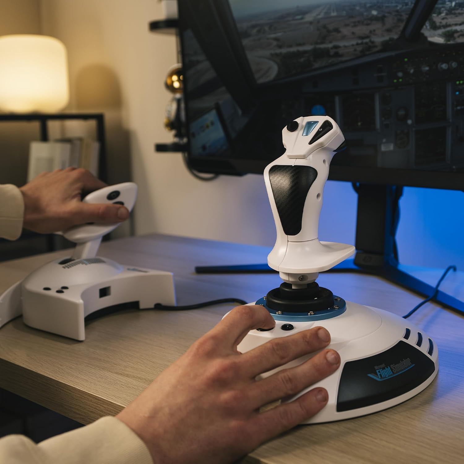 Thrustmaster T.Flight Hotas 5 Microsoft Flight Simulator Edition - Officially-Licensed Microsoft Flight Simulator Flight Joystick - Throttle - Simulation Controller for PS5, PS4, PC