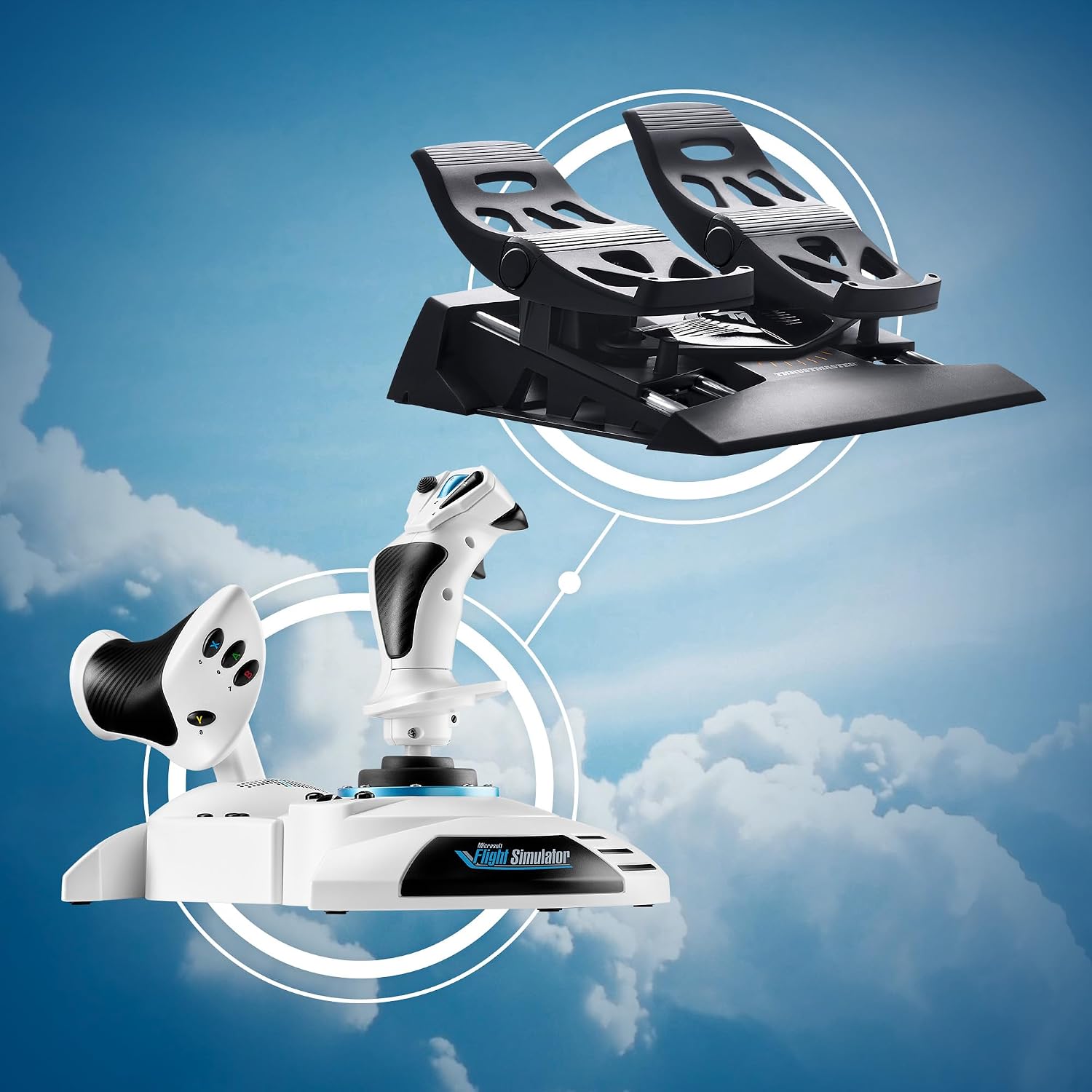Thrustmaster T.Flight Hotas One Microsoft Flight Simulator Edition - The original HOTAS to get started, now with the official license from Microsoft Flight Simulator on Xbox Series X|S and PC