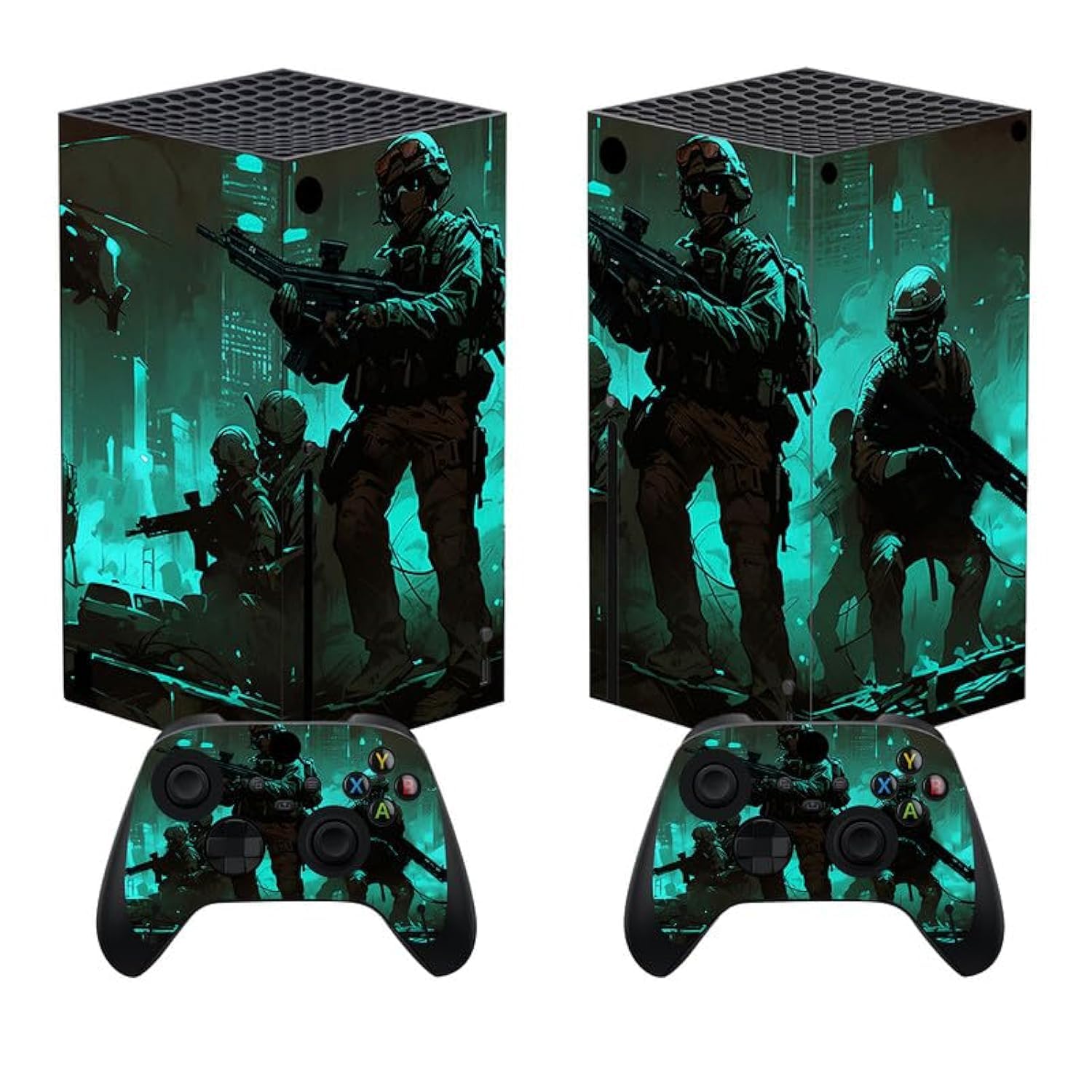 PlayVital Controller Stickers for Xbox Series X, Protective Sticker for Xbox Series X Console Accessories Skin Dress-Cherry Blossom Tomb