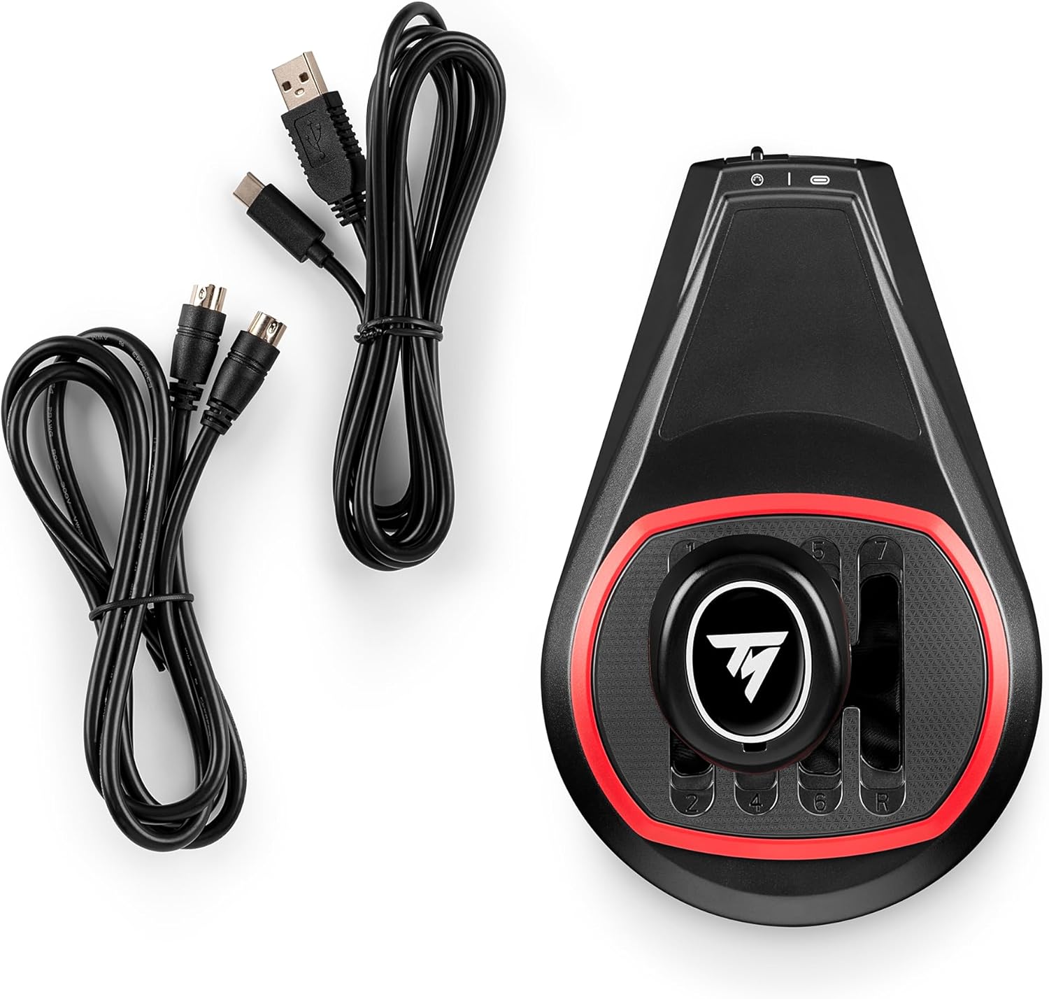 Thrustmaster TH8S Add-On – Levier de Vitesse 8 Vitesses (7+1) pour PS5, PS4, Xbox Series X|S, Xbox One & PC – Grille en H – Design Sport – Technologie Magnétique – Noir