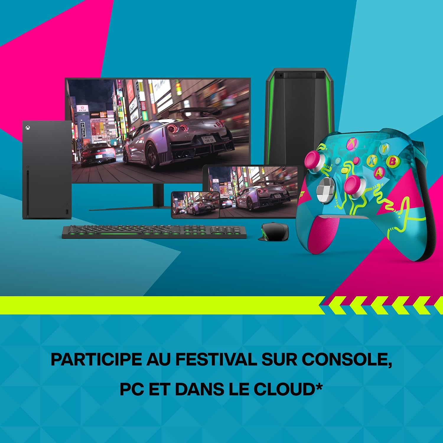 Xbox Manette sans fil Édition limitée Forza Horizon 6 Series X|S, One, PC et appareils compatibles avec le cloud