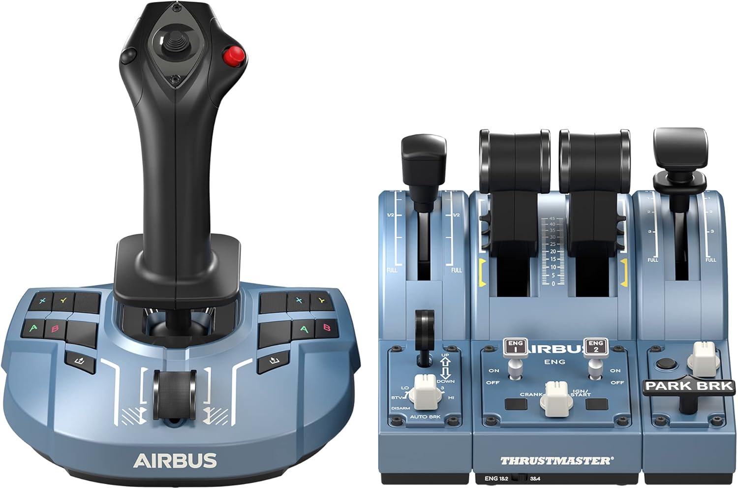 Thrustmaster TCA Captain Pack X Airbus Edition - Manette de vol et manette des gaz haute précision pour Xbox Series X|S, Xbox One et PC