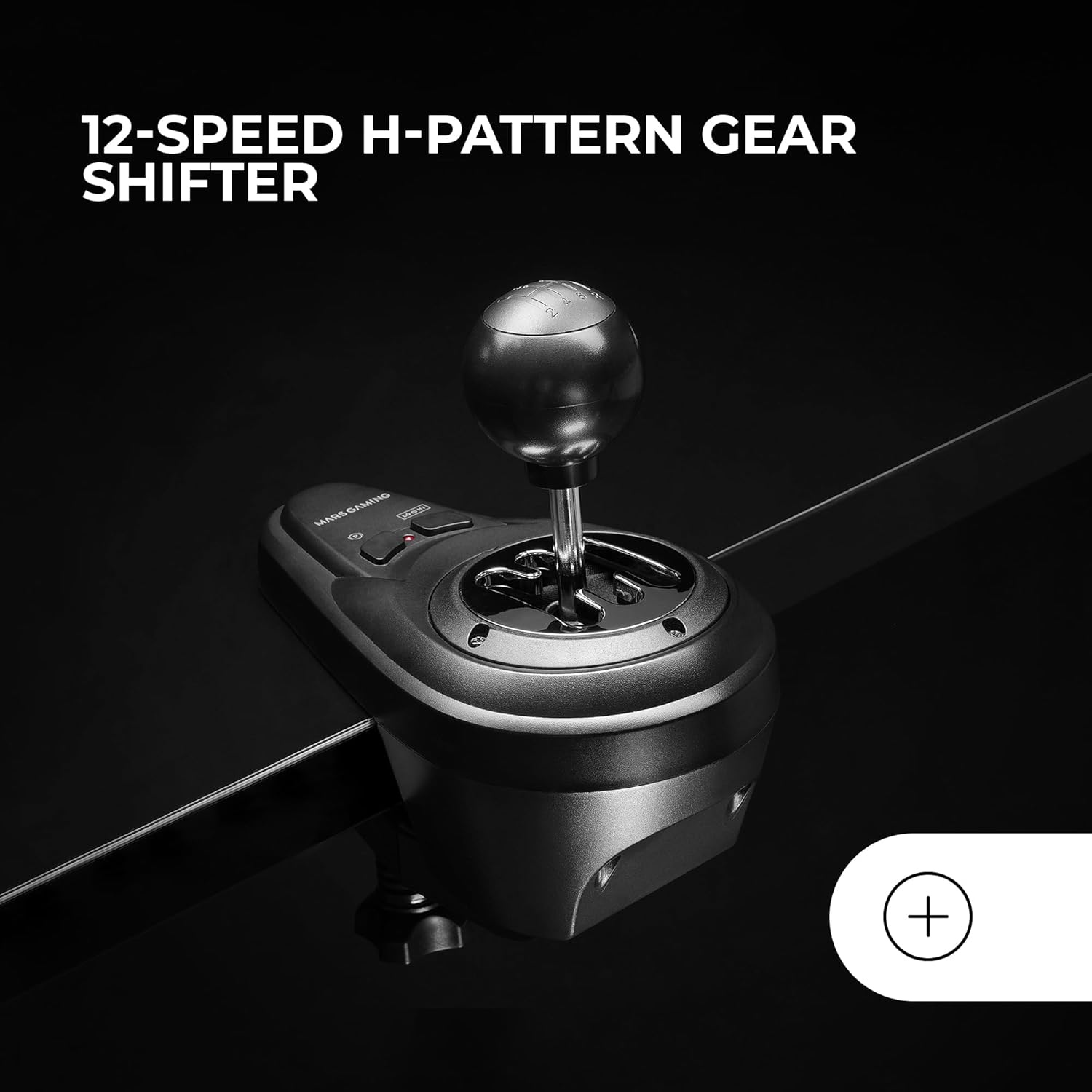 Mars Gaming MWH-RSX, Volant SimRacing Retour De Force Et Moteur Double, Set 3 Pédales Résistance Progressive, Levier De Vitesse en H et 12 Vitesses, 14 Boutons Personnalisables, PC/PS4/Xbox Series X|S