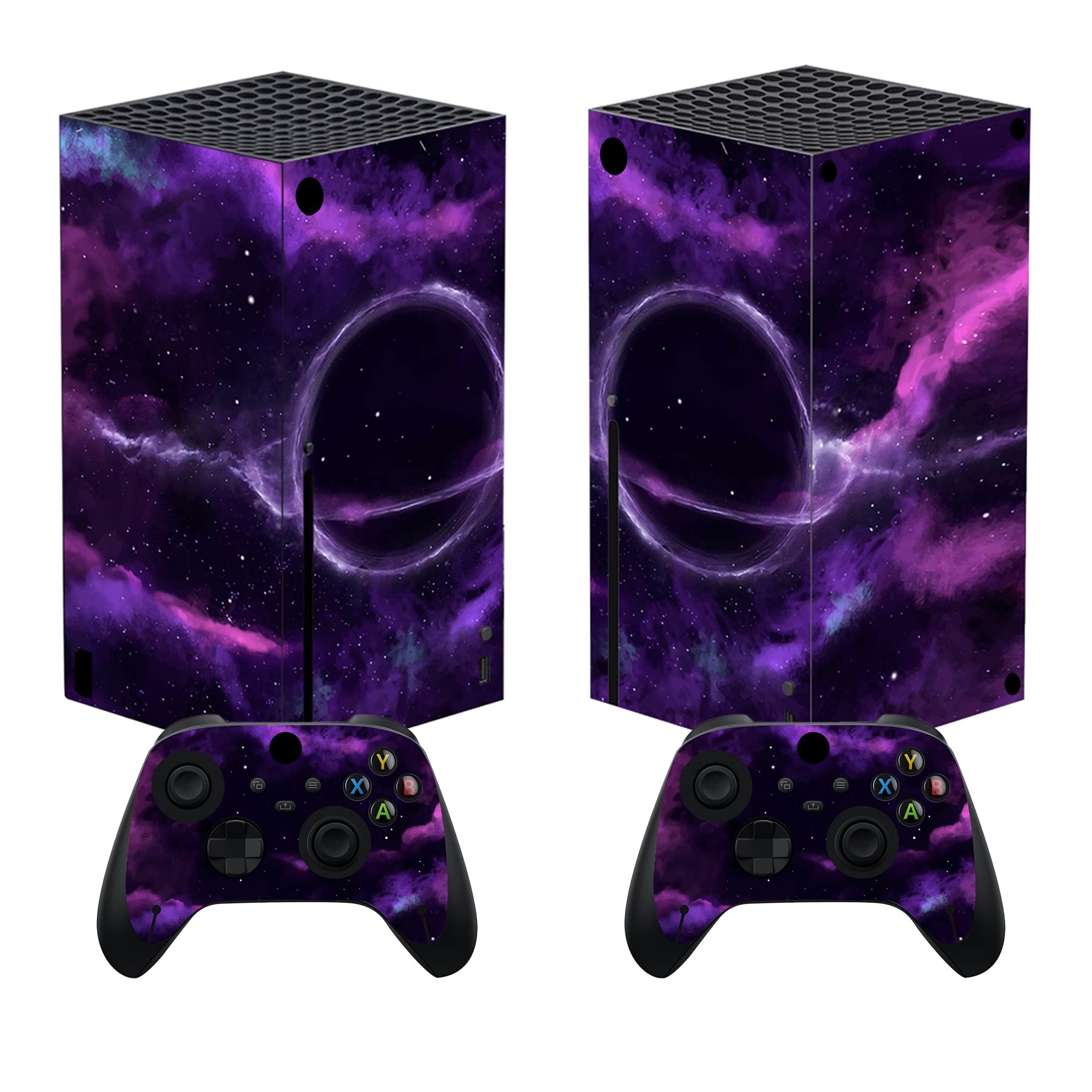 PlayVital Controller Stickers for Xbox Series X, Protective Sticker for Xbox Series X Console Accessories Skin Dress-Cherry Blossom Tomb