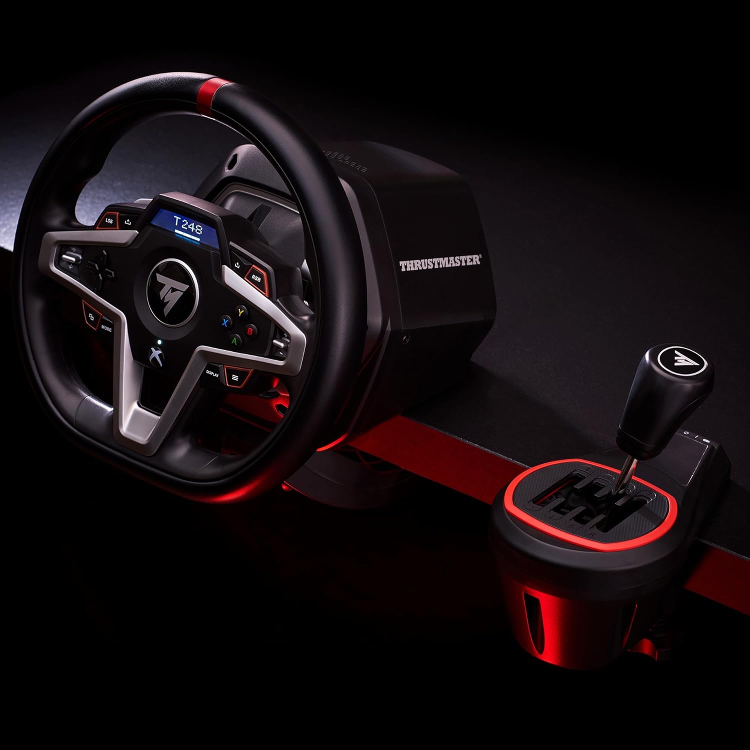 Thrustmaster TH8S Add-On – Levier de Vitesse 8 Vitesses (7+1) pour PS5, PS4, Xbox Series X|S, Xbox One & PC – Grille en H – Design Sport – Technologie Magnétique – Noir