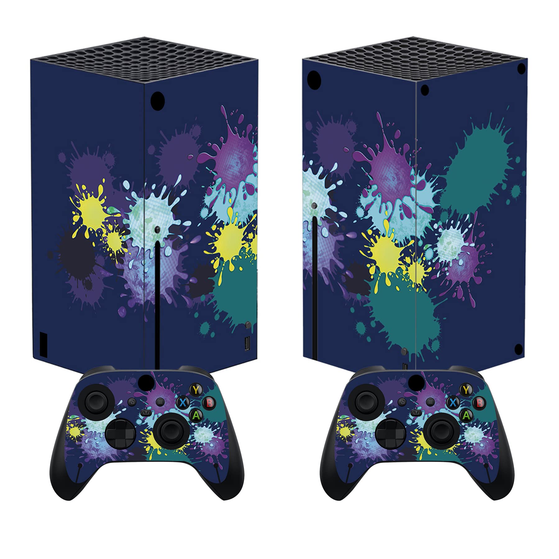 PlayVital Controller Stickers for Xbox Series X, Protective Sticker for Xbox Series X Console Accessories Skin Dress-Cherry Blossom Tomb