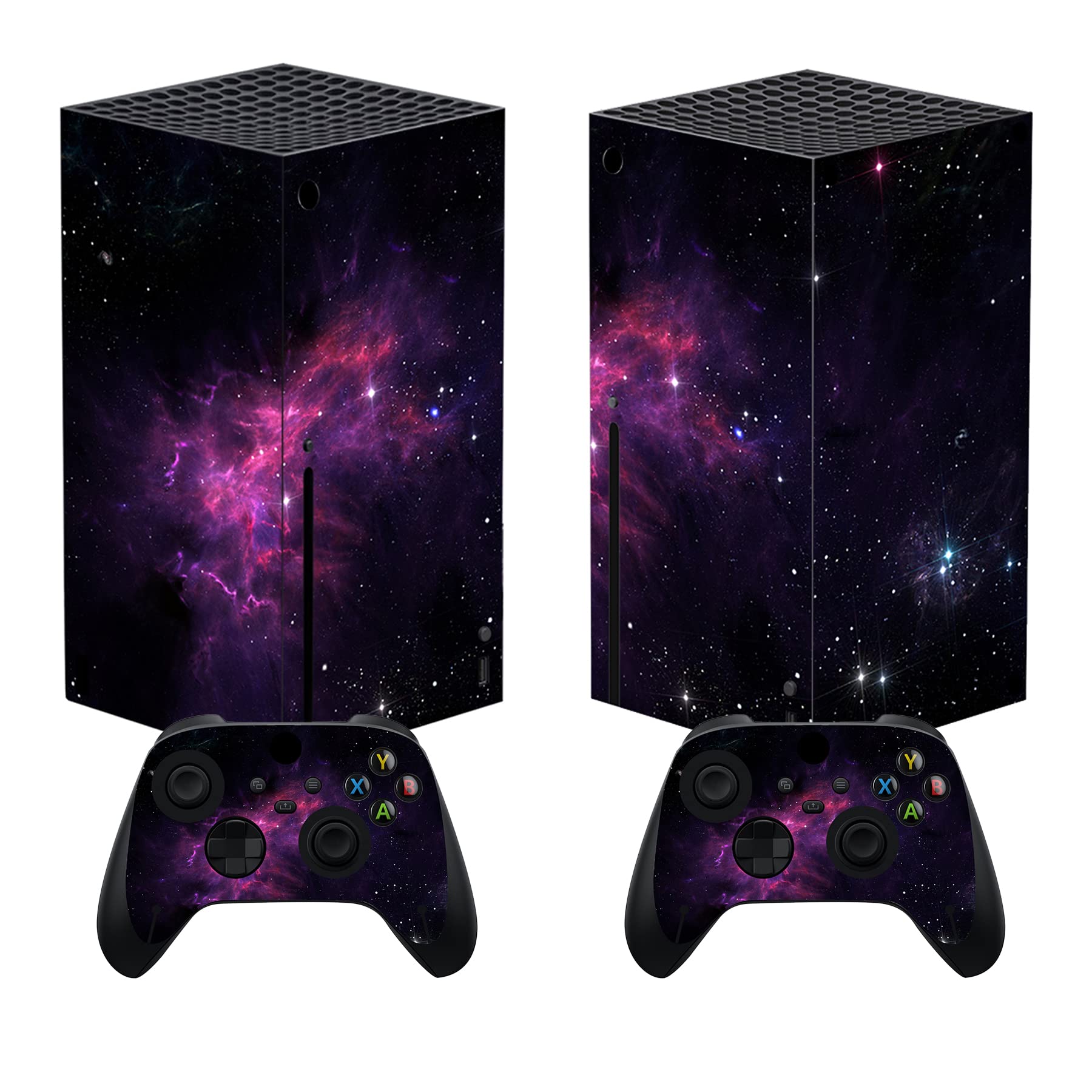PlayVital Controller Stickers for Xbox Series X, Protective Sticker for Xbox Series X Console Accessories Skin Dress-Cherry Blossom Tomb