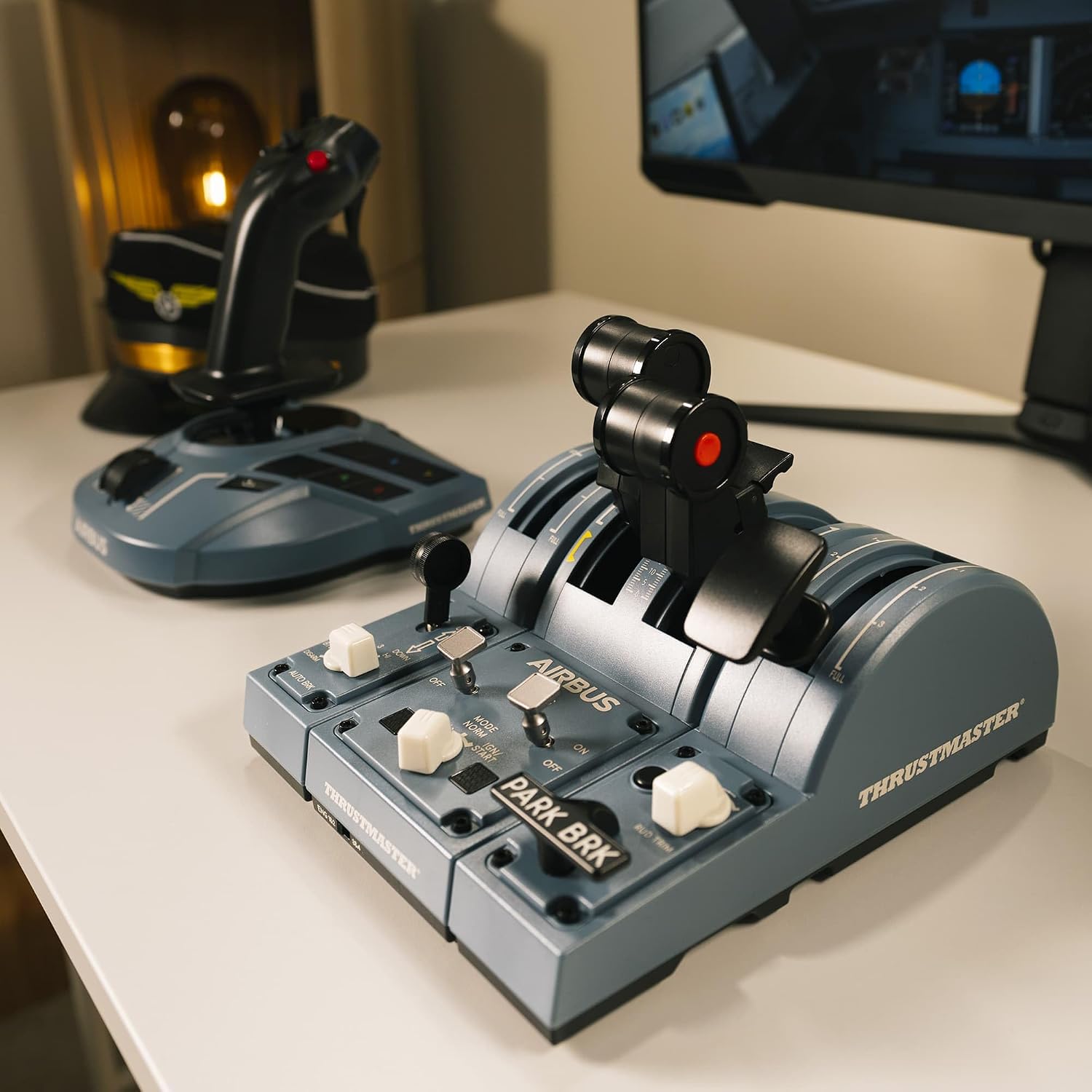 Thrustmaster TCA Captain Pack X Airbus Edition - Manette de vol et manette des gaz haute précision pour Xbox Series X|S, Xbox One et PC