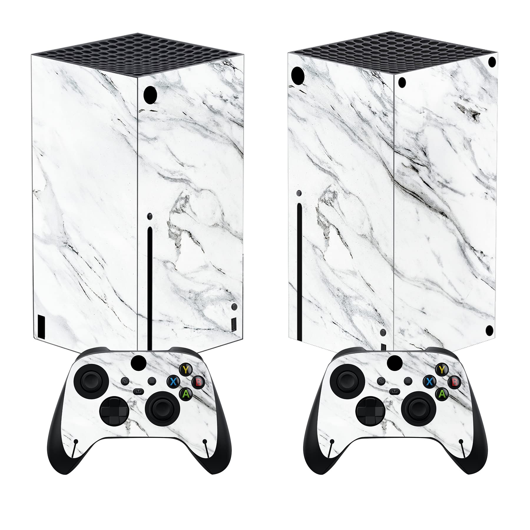 PlayVital Controller Stickers for Xbox Series X, Protective Sticker for Xbox Series X Console Accessories Skin Dress-Cherry Blossom Tomb