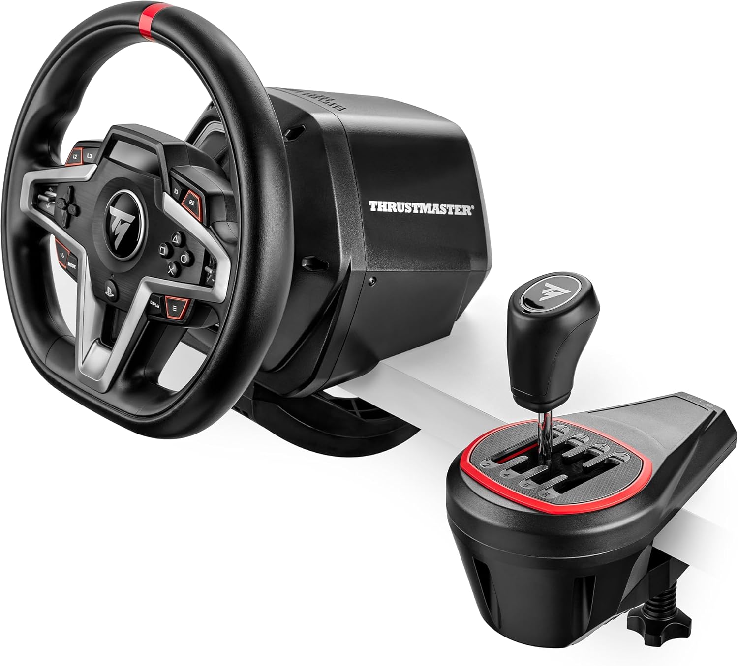 Thrustmaster TH8S Add-On – Levier de Vitesse 8 Vitesses (7+1) pour PS5, PS4, Xbox Series X|S, Xbox One & PC – Grille en H – Design Sport – Technologie Magnétique – Noir