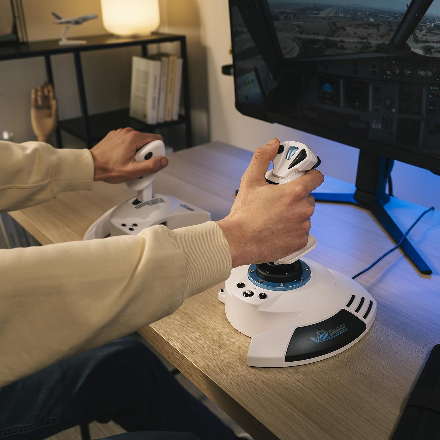 Thrustmaster T.Flight Hotas 5 Microsoft Flight Simulator Edition - Officially-Licensed Microsoft Flight Simulator Flight Joystick - Throttle - Simulation Controller for PS5, PS4, PC