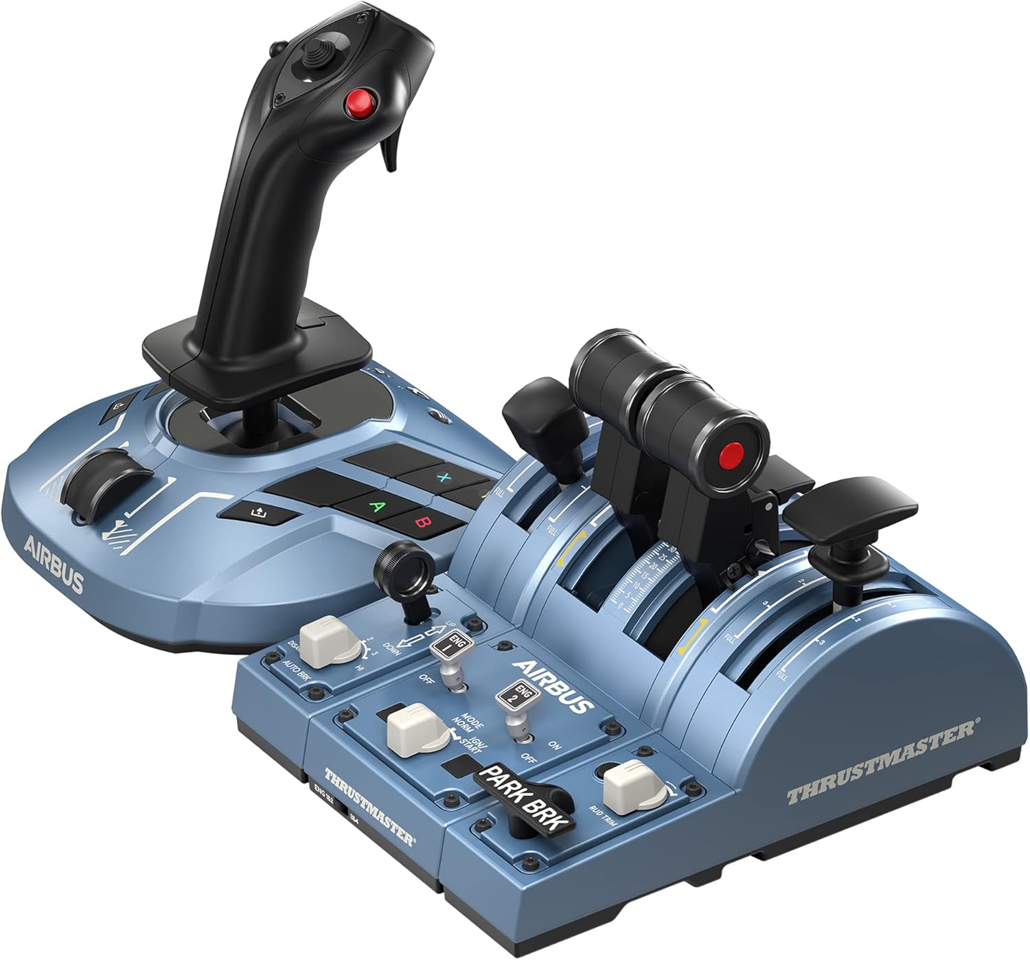 Thrustmaster TCA Captain Pack X Airbus Edition - Manette de vol et manette des gaz haute précision pour Xbox Series X|S, Xbox One et PC