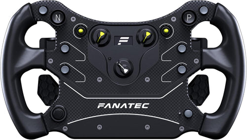 FANATEC Racing Simulation CSL Steering Wheel GT3 – PC, Xbox Series X|S | QR2 Lite Wheel-Side Pre-installed, Rubber Grips, Magnetic Gear Lever, Dual Analog Paddles, OLED Display