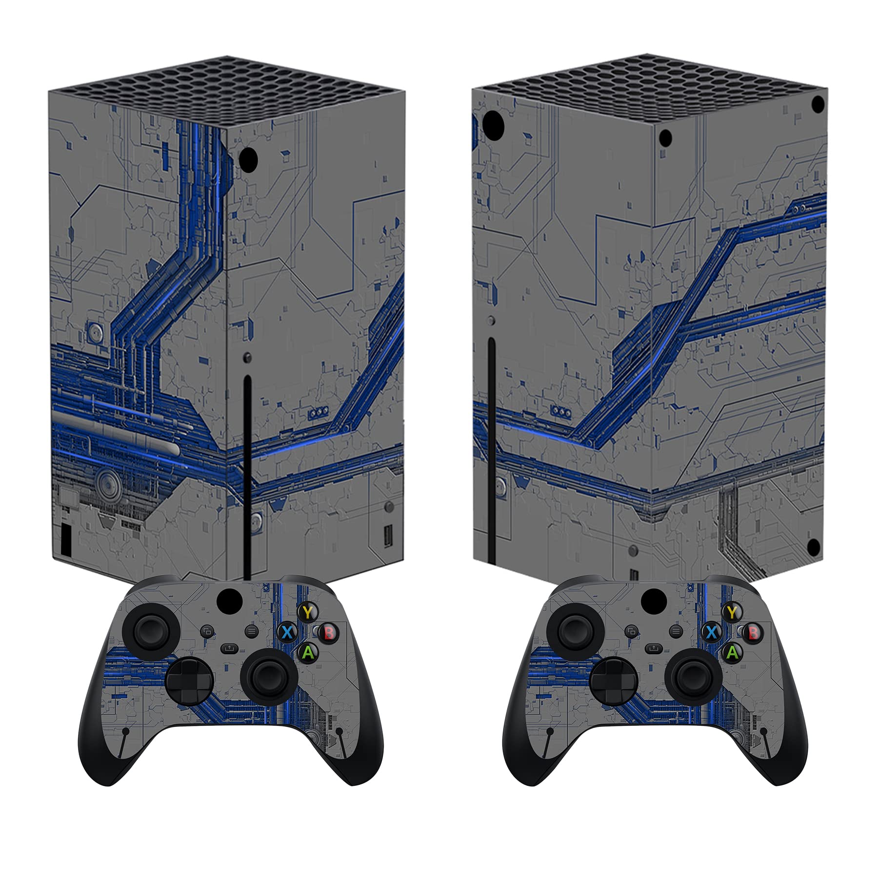 PlayVital Controller Stickers for Xbox Series X, Protective Sticker for Xbox Series X Console Accessories Skin Dress-Cherry Blossom Tomb