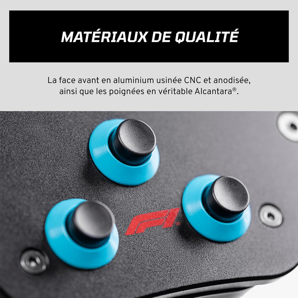 FANATEC Sim Racing ClubSport F1 Esports V2 Steering Wheel – PC | Official Formula 1 License, Alcantara Handles, LED Display, Magnetic Paddles, Integrated Vibration Motors