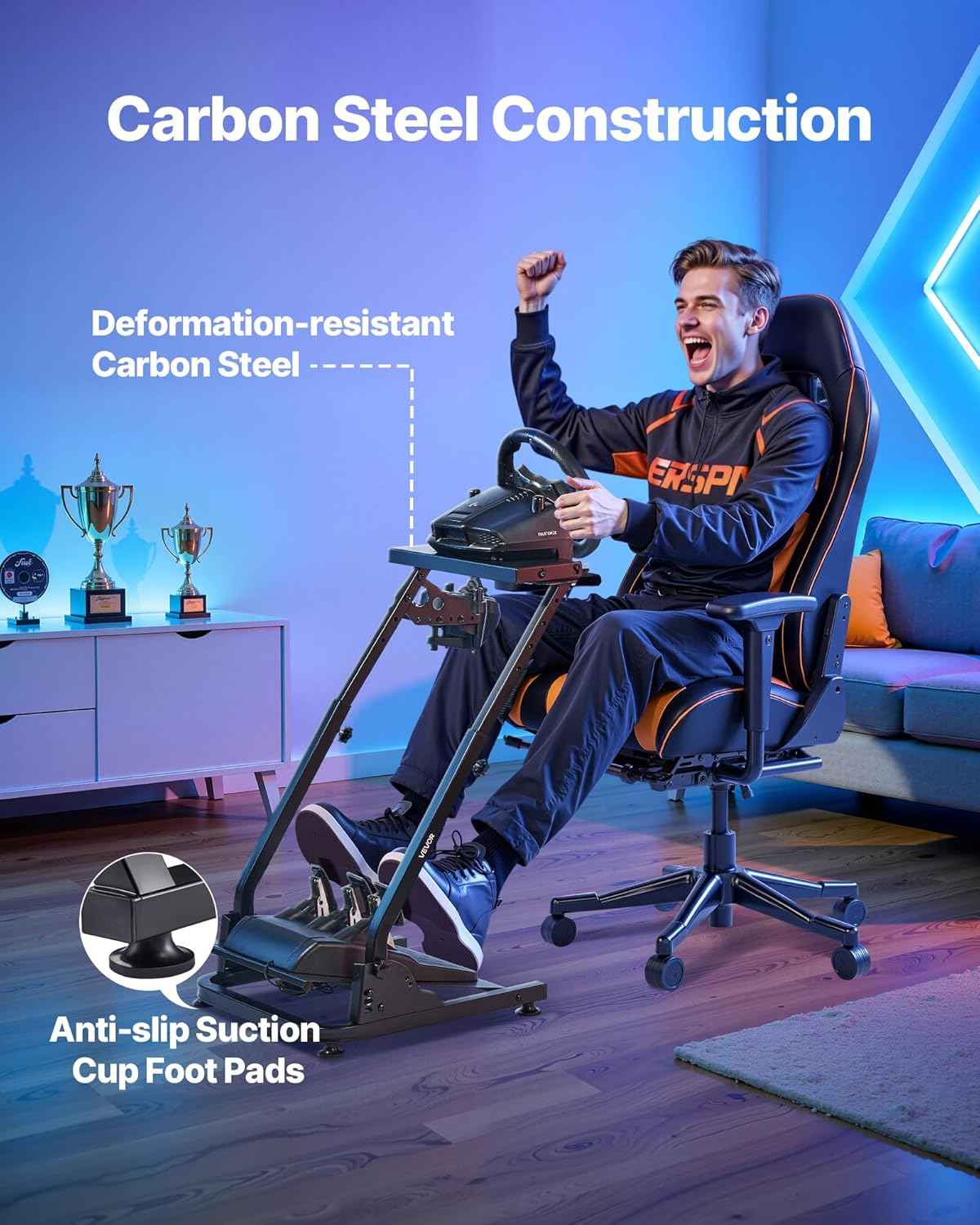 Why the VEVOR Fold‑able Racing Wheel Stand Just Might Be Your Next Gaming Upgrade