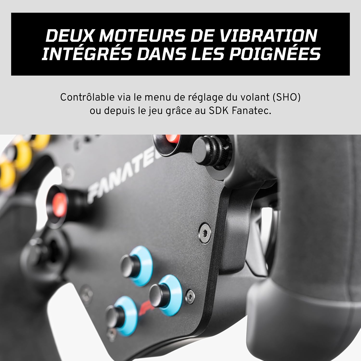 FANATEC Sim Racing ClubSport F1 Esports V2 Steering Wheel – PC | Official Formula 1 License, Alcantara Handles, LED Display, Magnetic Paddles, Integrated Vibration Motors