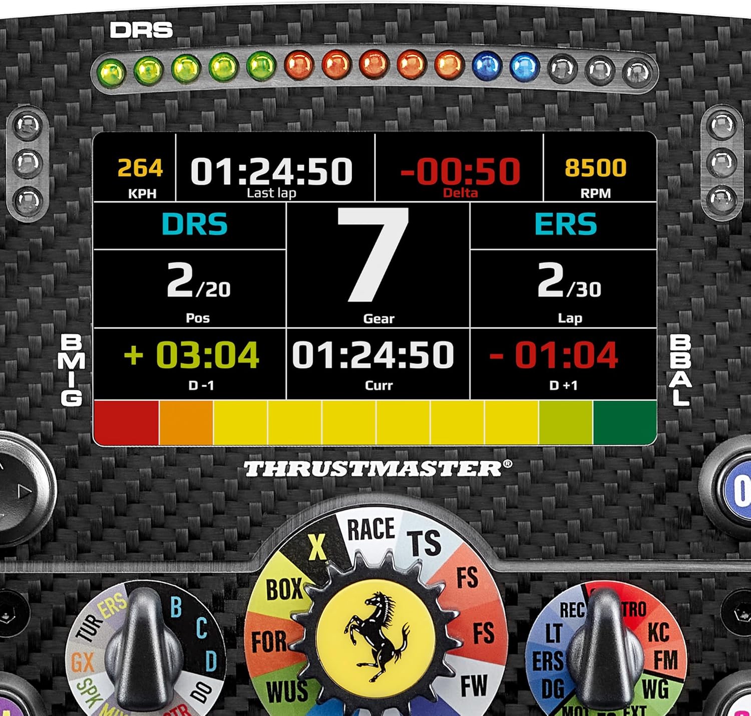 Thrustmaster Formula Wheel Add-On Ferrari SF-25 Edition – Volant de Course Réplique Officielle (Échelle 1:1) – Dash Interactif, Magnétique – Compatible PS5, PS4 et PC