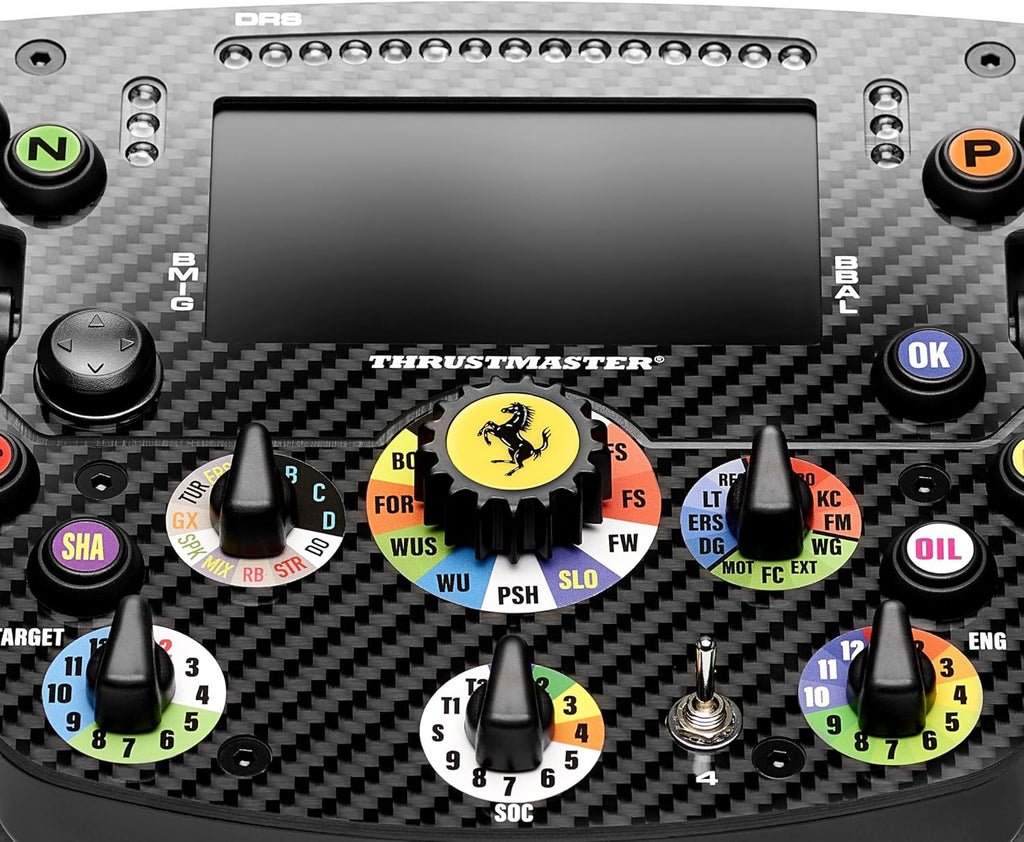 Thrustmaster Formula Wheel Add-On Ferrari SF-25 Edition – Volant de Course Réplique Officielle (Échelle 1:1) – Dash Interactif, Magnétique – Compatible PS5, PS4 et PC