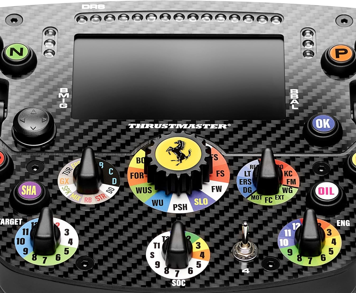 Thrustmaster Formula Wheel Add-On Ferrari SF-25 Edition – Volant de Course Réplique Officielle (Échelle 1:1) – Dash Interactif, Magnétique – Compatible PS5, PS4 et PC
