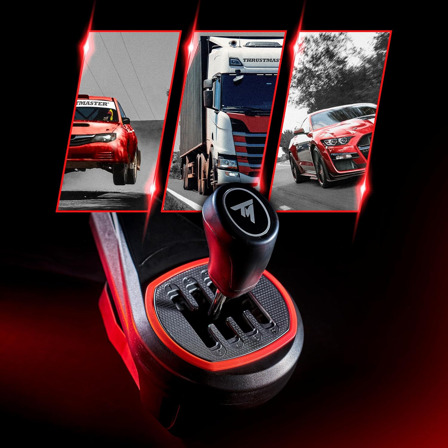 Thrustmaster TH8S Add-On – Levier de Vitesse 8 Vitesses (7+1) pour PS5, PS4, Xbox Series X|S, Xbox One & PC – Grille en H – Design Sport – Technologie Magnétique – Noir