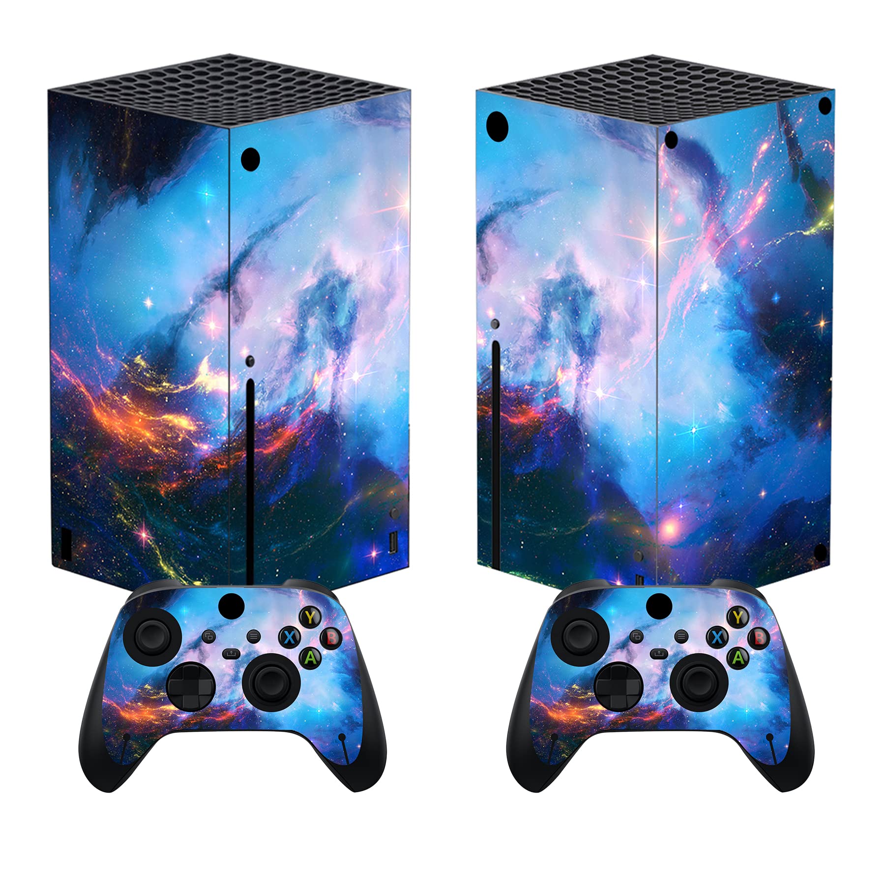 PlayVital Controller Stickers for Xbox Series X, Protective Sticker for Xbox Series X Console Accessories Skin Dress-Cherry Blossom Tomb