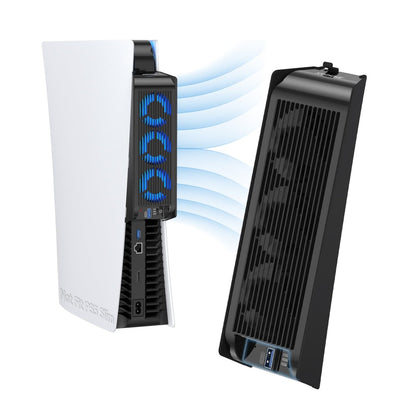 Accessoires de refroidissement PS5 - Ventilateur KIWIHOME avec LED et Ports USB 3.0 - Novaplay