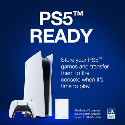 Disque Dur Externe Pour PS4 PS5 - Seagate Game Drive 5To avec Éclairage LED Bleu - Novaplay