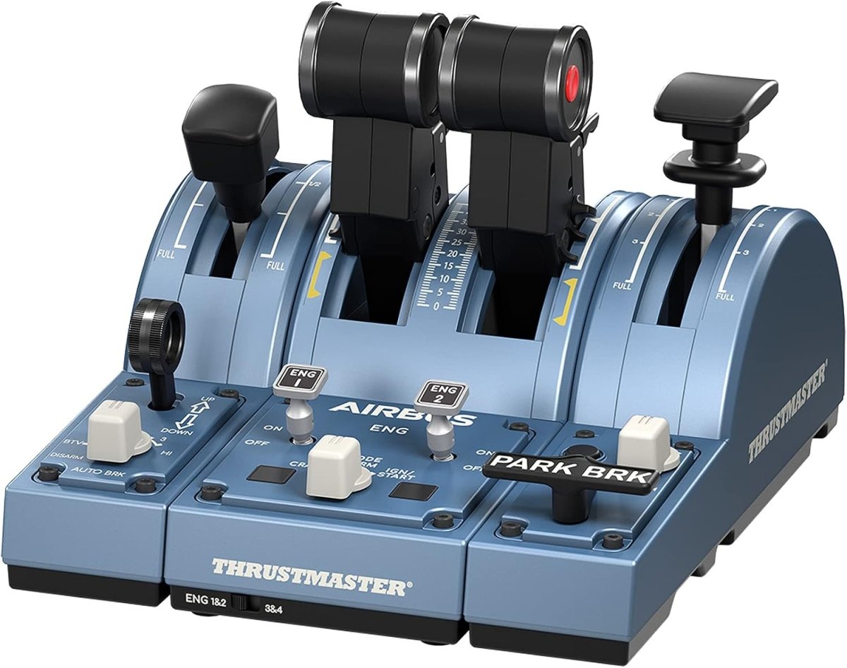 Manette de vol Airbus Thrustmaster TCA Captain Pack X - Vivez des sensations de vol inégalées - Novaplay