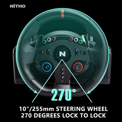 Volant de course NITHO Drive Pro ONE : Votre Billet pour l'Excitation Automobile - Novaplay
