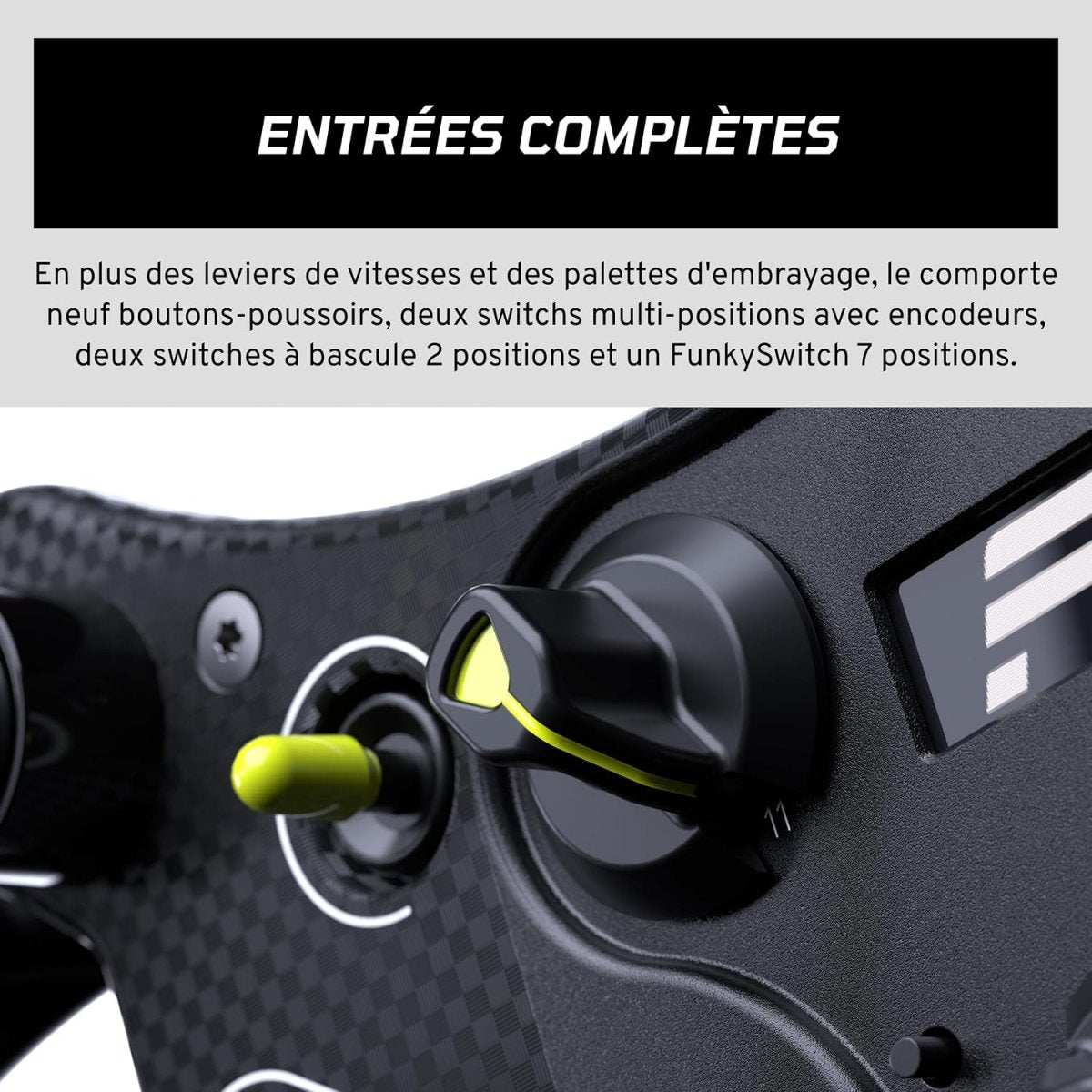 Volant de simulation Fanatec GT3 : Plongez dans l'authenticité de la course - Novaplay